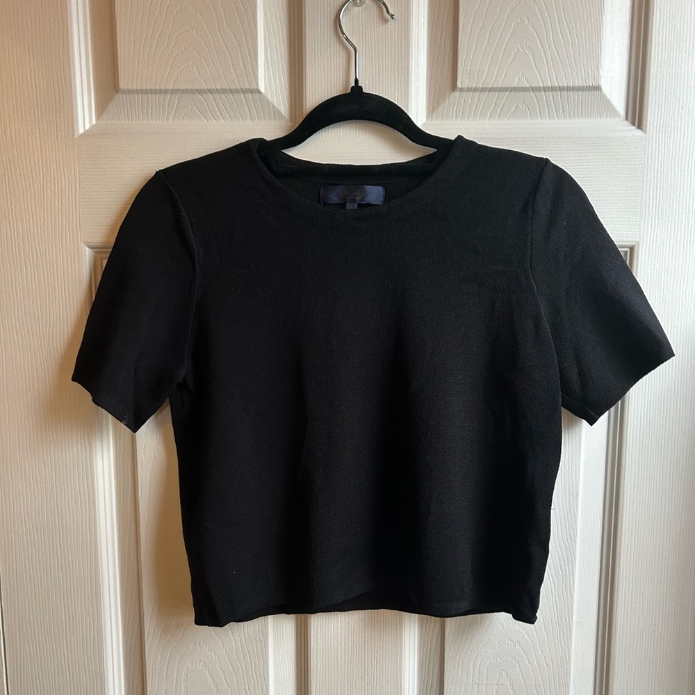 EUC Black Knit Rachel Roy Top - L